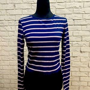 Cute ribbed long sleeve t